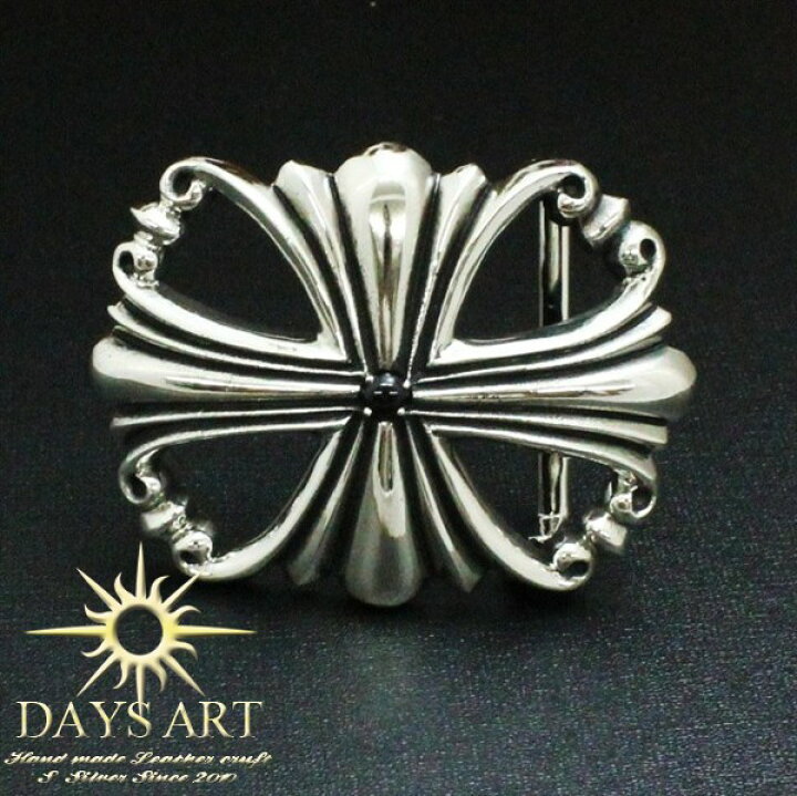 楽天市場】新素材ホワイトメタル シルバーバックル クロスバックル  