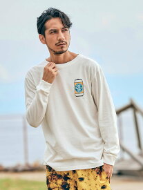 【送料無料】 RadBlue ラッドブルー LONG SLEEVE TEE ロンT BEER ビール柄 ロングスリーブTシャツ メンズ 長袖シャツ ブラック ホワイト グレー ベージュ S M L XL rad-lts010