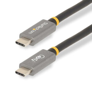 StarTech.com USB�P�[�u���^USB4�i40 Gbps�j�^1m�^Type-C - Type-C�^�I�X ? �I�X�^8K60Hz�^100W Power Delivery�^USB-IF�F�؁^DP Alt���[�h�^Thunderbolt 4/3/USB