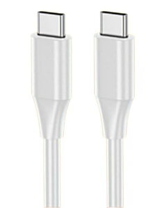 HIDISC USB�P�[�u�� 1m Type-C to C ���}�� PD100W �z���C�g HD-TCC100201WH