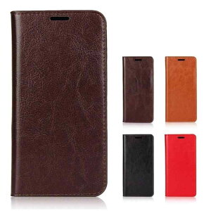 Crazy Horse Leather Case for Aquos R7