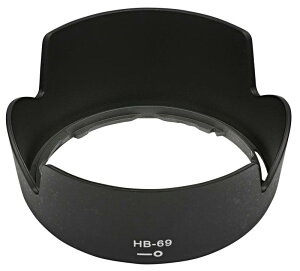 NinoLite HB-69 �AAF-S DX 18-55mm f/3.5-5.6G VR II �p�����Y�t�[�h�A�t�[�h�t������t�\�A���������܂܂Ńt�B���^�[�⃌���Y�L���b�v��t�\