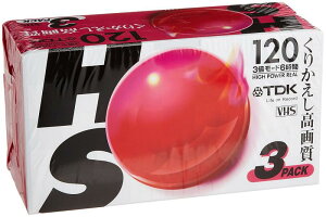 TDK HS100@VHS X^_[hrfIJZbge[v 3PACK
