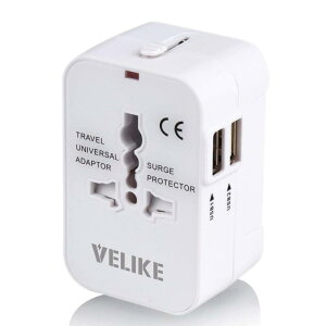 VELIKE �C�O �ϊ��v���O �R���Z���g �C�O�p�d���v�� �O �}���`�ϊ��v���O 2USB�|�[�g �S���E�Ή� �ϊ��� �C�O���s�p�[�d�� A/O/BF/C�^�C�v �}���`�A�_�v�^�[ 200�����ȏ�ʗp Universal Travel Adapter �o