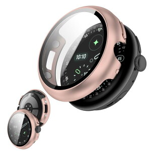 �y�P�[�X���O�����[�d�\�zYXHH�V�o�� Google Pixel Watch4 45mm �p �P�[�X �ی�J�o�[ PC�f�� �S�ʕی� �����^ �����ȒP �ϏՌ� �����ߗ� �w��h�~ ���h�~ ���[�Y�S�[���h