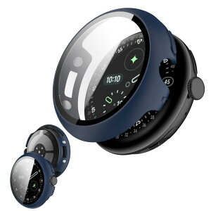 �y�P�[�X���O�����[�d�\�zYXHH�V�o�� Google Pixel Watch4 45mm �p �P�[�X �ی�J�o�[ ��̌^ PC+TPE�ގ� ��d�\�� �S�ʕی� �����^ �����ȒP �ϏՌ� �����ߗ� �w��h�~ ���h�~ �u���[