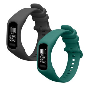 kwmobile 2x �����o���h Garmin vivosmart 5 / Smart 5�Ή� �x���g - �V���R���o���h �\�t�g TPU �ϋv�� ���F/���F