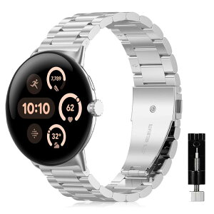 [SumNeol] �o���h Google Pixel Watch 4 41mm(2025)/Google Pixel Watch 3 41mm/2/1�Ή� �����X�e�����X�X�`�[�� �x���g ���v�o���h �����x���g �ւ��o���h �r�W�l�X�� �X�e�����X�� ����