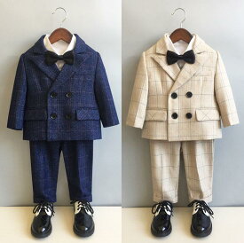 全5色 フォーマルスーツ キッズスーツ 男の子 おしゃれ 5点セット 上下セットアップ ジャケット+ベスト+ズボン+ワイシャツ+蝶ネクタイ パンツセット 子供服スーツ 入園式 七五三 卒園式 結婚式 ピアノ キッズ 5ピース 子どもスーツセット 80/90/100/110/120/130/140/150cm