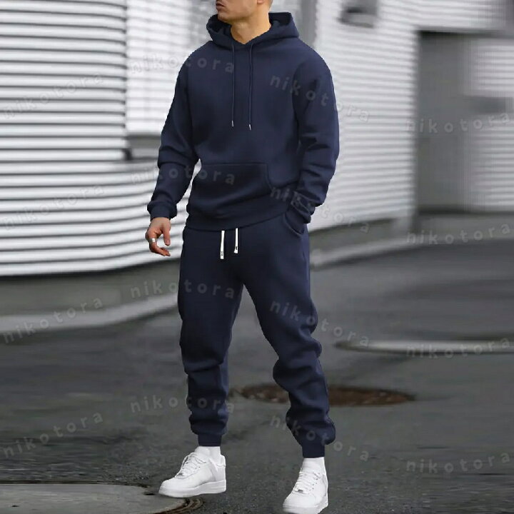 楽天市場】6color スウェット ジャージ 上下セット メンズ 