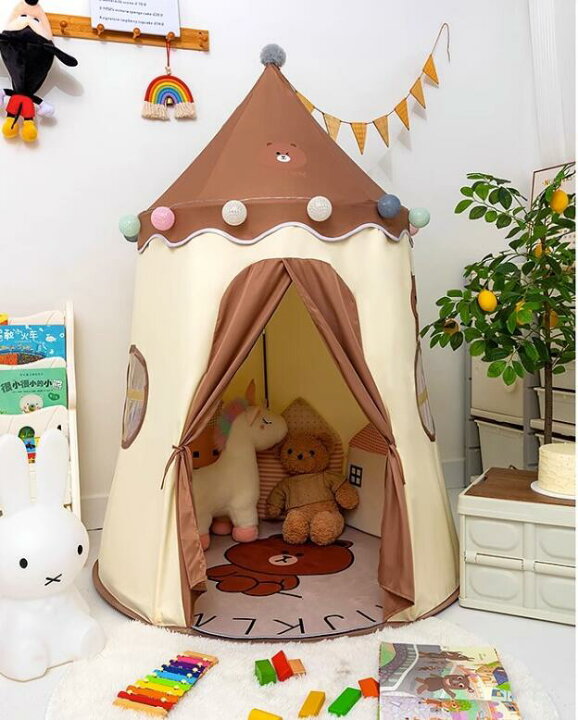 楽天市場】秘密基地 キッズテント 折りたたみ キャッスル プレイテント 子供用テント PVCブラケット テント 子ども お姫様 女の子 男の子  おしゃれ ベビー プレイ ハウス トイ インドア 子供部屋 知育玩具 キッズ テント LEDボール付き 子供 誕生日 出産祝 プレゼント ...