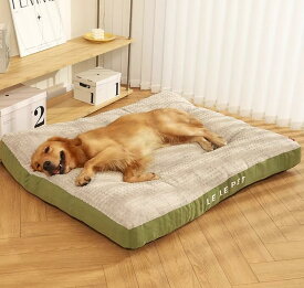 ドッグハウス 中型犬 大型犬 ペットベッド ふわふわ ボリューム 犬のベッド 犬用品 猫用品 ペットソファー ペットクッション 長方形 室内用 可愛い 柔軟 暖かい 寒さ対策 滑り止め ラージマット 洗える 取り外せるカバー 送料無料