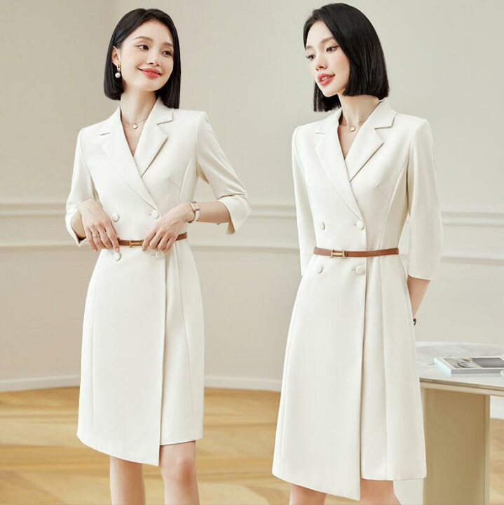 楽天市場】フォーマルドレス ワンピーススーツ レディース 長袖 V  