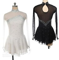 全11色 フィギュアスケート 衣装 子供 大人 ダンスドレス スケート衣装 コスチューム 人気 上品 長袖 ア…