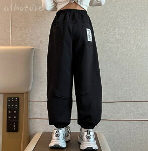 裏起毛パンツ 子供 ロングパンツ スウェットパンツ ジョガーパンツ キッズ 子ども 子供服 女の子 ボトムス ジャージパンツ 長ズボン ストレッチパンツ あったか 防寒 厚手 暖かい カジュア