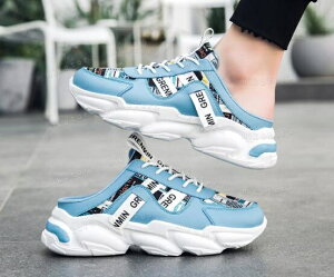 3色 スニーカー サンダル かかとなし メンズ ミュール スリッポン サボ レースアップ カジュアル スポーツ ウォーキング バブーシュ ぺたんこ靴 厚底靴 スリッパ 脱ぎ履き簡単 履きやすい 歩