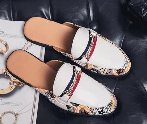 メンズ ビジネスサンダル オフィスサンダル スリッパ かかとなしシューズ サボ サボサンダル スリッポン ローファー PUレザー 革靴 ドライビングシューズ 室内 外出 仕事 紳士靴 通勤 モカシ