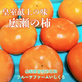 柿 甘柿 【フルーツファームいしくら】 富有柿等 皇室献上の味 広瀬の柿 1.5kg L 7個 山梨県笛吹市 種なし かき《10/下旬～11/上旬の出荷》