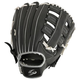 GP (ジーピー) 軟式グローブ 大人用 右投げ用 12.5インチ アップグレード版 オールラウンド ブラック/シルバー