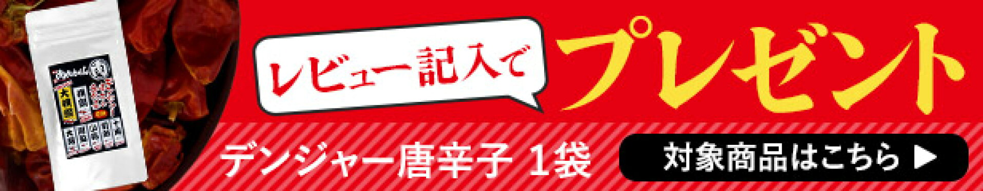 レビュー記入でプレゼント