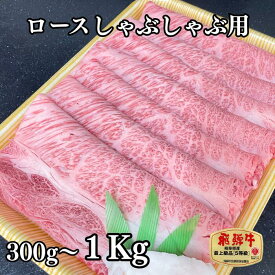 選べる内容量 飛騨牛ロースしゃぶしゃぶ 国産牛 国産 和牛 牛肉 肉 厳選 熟成 贈答用 肉の沖村