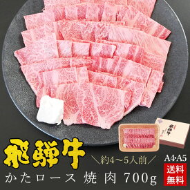 焼肉 ギフトお肉 肉 ギフト 飛騨牛かたロース肉 焼肉用 700g●4～5人前 ●化粧箱入●送料無料肉 ギフト 入学 卒業 内祝 お礼 お祝い 内祝い 食品 プレゼント 肩ロース クラシタ 牛肉 A4A5等級 風呂敷 BBQ バーベキュー ひぐちのギフト お取り寄せグルメ