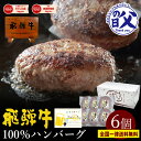 【6/15限定ポイント5倍】【父の日まだ間に合う】【よ〜いドン！で紹介されました】 飛騨牛 ハンバーグ 120g×6個 送料…