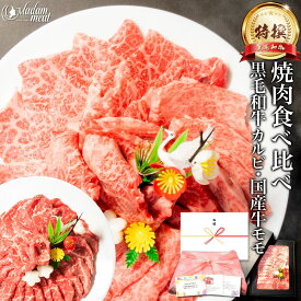 焼肉 セット 特撰 黒毛和牛 霜降り カルビ & 国産 牛 赤身 モモ 各200g 計400g 食べ比べ お歳暮 御歳暮 プレゼント お肉 肉 ギフト 5000円 のし 名入れ 牛肉 おうち 焼き肉 高級 食べ物 和牛 誕生日 内祝い お返し 送料無料 早割 あす楽 御礼 贈答品 贈り物 食材