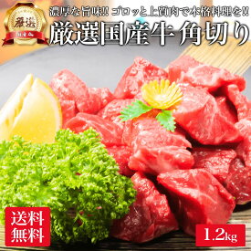 厳選 国産 牛肉 角切り 1.2kg カレー用 牛スネ 牛スネ肉 牛すね肉 すね 牛すね スネ シチュー用 ビーフシチュー 煮込み用 煮込み 料理 赤身 牛角 スネ肉 すね肉 牛 お肉 肉 ギフト プレゼント 高級 食べ物 食品 メガ盛り 送料無料 業務用 小分け 冷凍 内祝い 贈り物