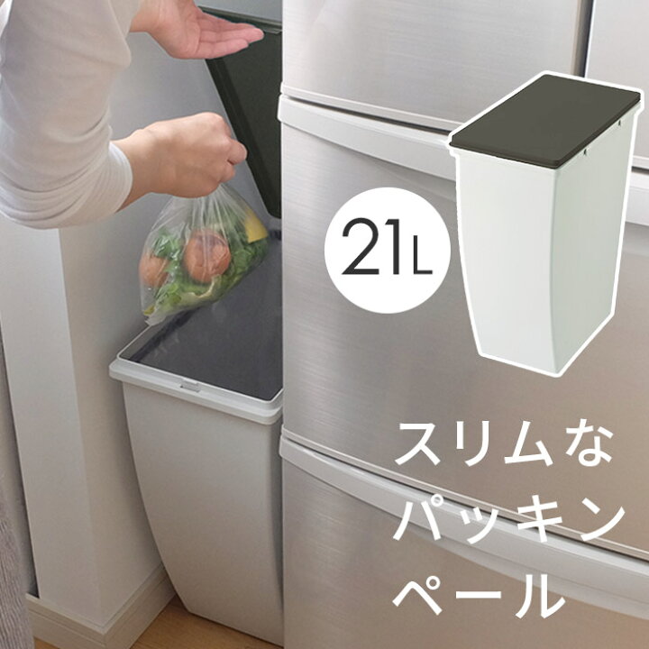 楽天市場 連結キッチンペール 21l パッキン付 jf ゴミ箱 おしゃれ ふた付き 連結 分別 ダストボックス 薄型 隙間 キッチン リビング リス I31 Kd1 Kd3 インテリア雑貨の にくらす