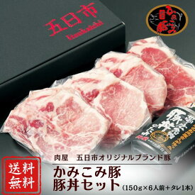 【期間限定】20％OFF！！5,350円→4,280円 かみこみ豚丼セット 900g（肉150g×6袋入、豚丼のタレ1本付き）国産 十勝 帯広名物 豚肉 ギフト 贈り物 お買い得 豚丼 お家で本格豚丼 簡単調理 時短料理 お弁当 ご当地グルメ お歳暮 お取り寄せ 個包装 小分け