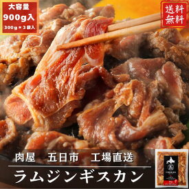 肉屋五日市 ジンギスカン 300g×3袋 ラム ニュージーランド バーベキュー 焼肉 野菜炒め 羊肉 贈り物 冷凍食品 真空小分けパック 300g 味付き お歳暮 お中元 BBQ スタミナ お家焼肉 アウトドア お弁当 キャンプ イベント 成吉思汗