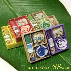プチギフト お香＆アロマキャンドル SS ギフトセット プレゼント ばらまき お香立て アロマキャンドル プチギフト 女性 ノベルティ お返し 結婚式 お礼 2次会 転勤 卒園 子供会 退職 ギフト 女性 送別会 プレゼント 女性 退職 お礼 タイ お土産 キャンドル アジアン雑貨