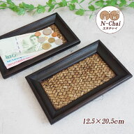 N-Chai キャッシュトレイ 木製 12.5×20.5cm フラット トレイ トレー コイントレー 鍵置き キャッシュト…