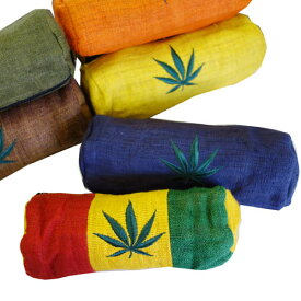 ヘンプ ペンケース マリファナ 麻 6カラー メンズ マリファナ 雑貨 エスニック ポーチ エスニック アジアン アジアン雑貨 かわいい おしゃれ 買いまわり ポイント消化 プチギフト タイ お土産 雑貨 タイ雑貨 アジアン雑貨 送料無料 500