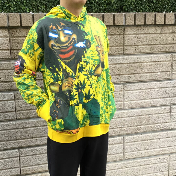 楽天市場】レゲエ ラスタ柄 プルオーバー パーカー アウター 長袖 