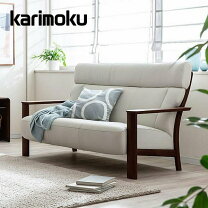 k419☆カリモク☆3人掛けソファ☆zu3403x☆幅1950☆定価約30万円☆良品 