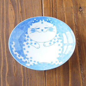 みのる陶器 ねこちぐら 楕円 深皿 20cm電子レンジ対応 食洗機対応 ねこ ちぐら 美濃焼 皿 おしゃれ お皿 プレート かわいい 盛り皿 美濃焼 陶器 食器 軽い カレー皿 パスタ皿 ネコ柄 猫 イラス