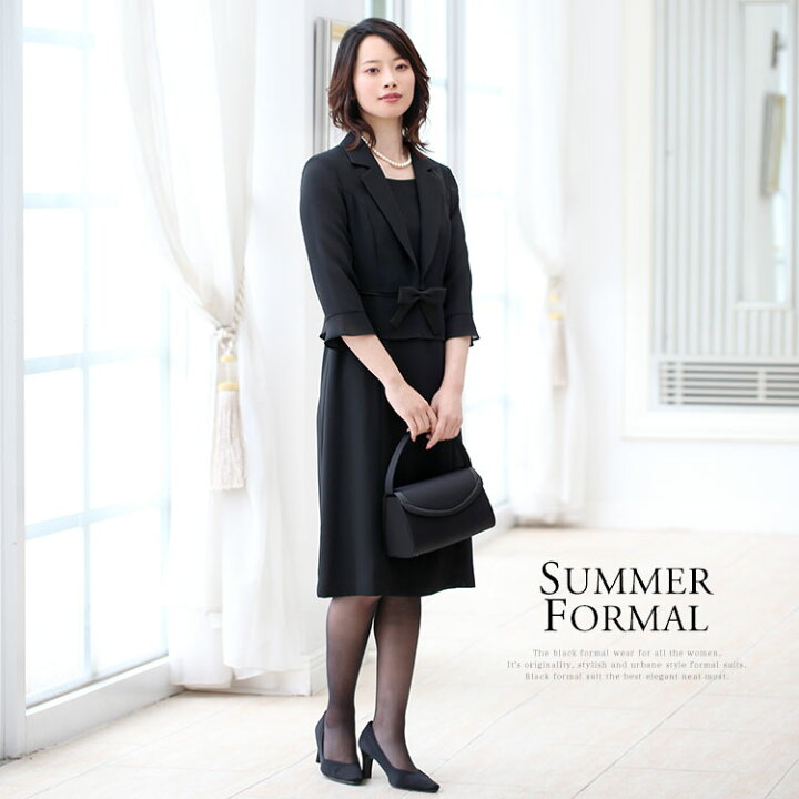 楽天市場】ブラックフォーマル 夏用 レディース 喪服 礼服 洗える 