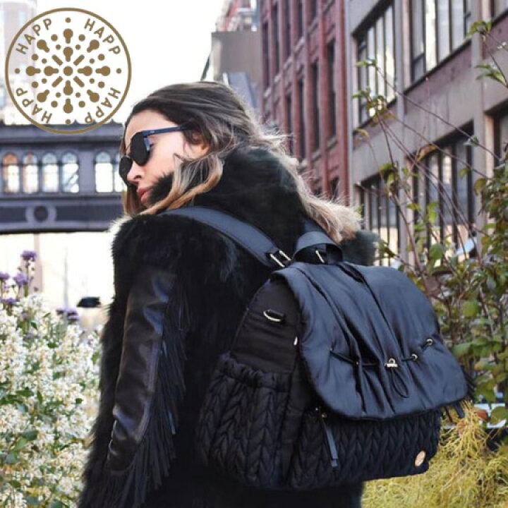 楽天市場】HAPP ハップ Levy Backpack Blackマザーズバッグ おむつ  