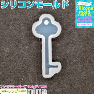 【2セット】 シリコンモールド 穴付き 鍵 キー 6 | キーペンダント作りが簡単に♪ / シリコンモールド 鍵 カギ キー デコレーション 手作り レジン UVレジン レジン液 穴付き クラフト 立体 樹