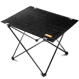色：ブラック Mozambique(モザンビーク) キャンプ テーブル ロールテーブル アウトドア 折りたたみ 軽量 アルミ製 ピクニック インテリアとしても使えるアウトドアテーブル