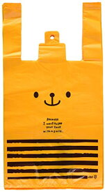 色：くま サイズ：Mサイズ ヘッズ 手提げ袋 レジ袋 くま オレンジ-M (100枚) CDB-M