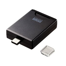 色：ブラック サンワサプライ UHS-II対応SDカードリーダー(USB Type-Cコネクタ ADR-3TCSD4BK