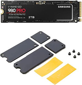 Samsung 980 PRO 2TB PCIe Gen 4.0 x4 NVMe M.2 (2280) 内蔵 SSD MZ-V8P2T0B/EC とITGマーケティング M.2 SSD用ヒートシンク セパレートタイプ SMOP-SHS 対応製品 Samsung NVMe SSD(M.2) 980 PRO/980/970 EVO Plus/970 EVOのセット