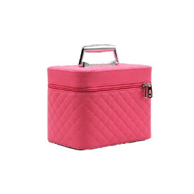 コスメボックス メイクボックス 大容量収納 ケース メイクブラシ化粧道具 小物入れ 鏡付き 化粧品収納ボックス 化粧箱 収納ケース 小物入 ミラー付 ysy (Rose Pink)