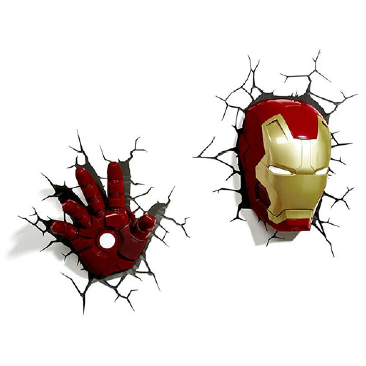 楽天市場】Iron Man 3 3D Deco Light Mask & Hand SET アイアンマン3 