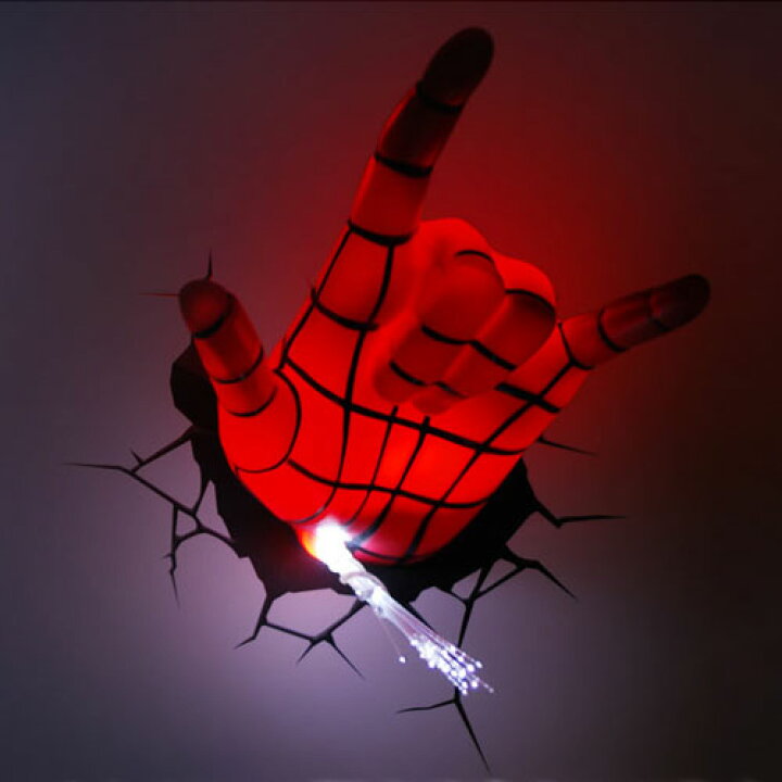 楽天市場】Spider Man Hand 3D Deco Light スパイダーマン 3D  