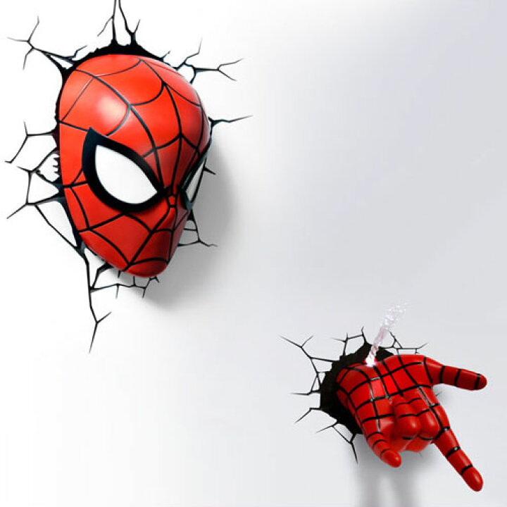 楽天市場】Spider Man 3D Deco Light Mask & Hand SET スパイダーマン  