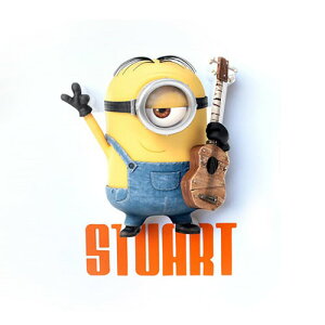 minions Stuart Minion Mini 3D Deco Light �~�j�I���Y �X�`���A�[�g �~�j�I�� 3D�f�R���C�g �X�e�b�J�[ �E�H�[�����C�g LED �Ɩ� �ǃ��C�g ���� �R�[�h���X ������� ���킢�� �C���e���A �G�� ���j�o�[�T